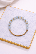 Aqua bloom gold bracelet