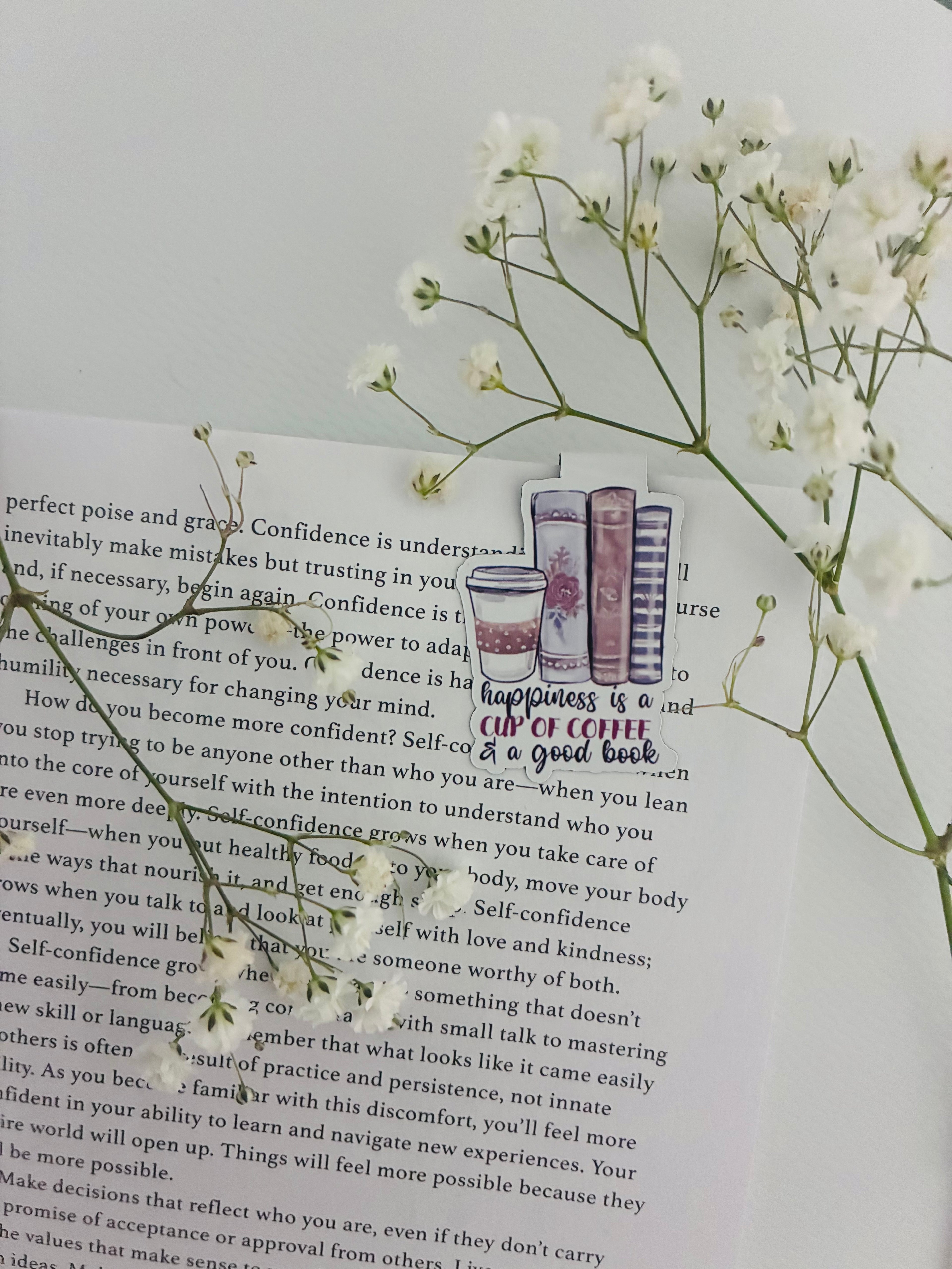 Happiness,coffee and book