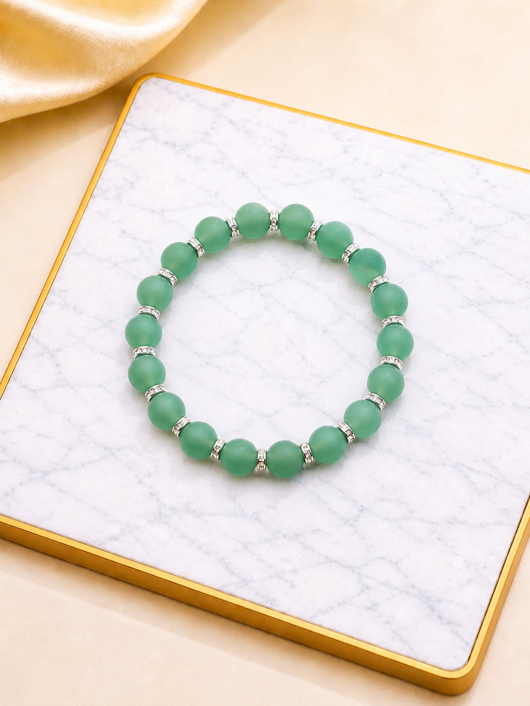 Soft sage green bracelet