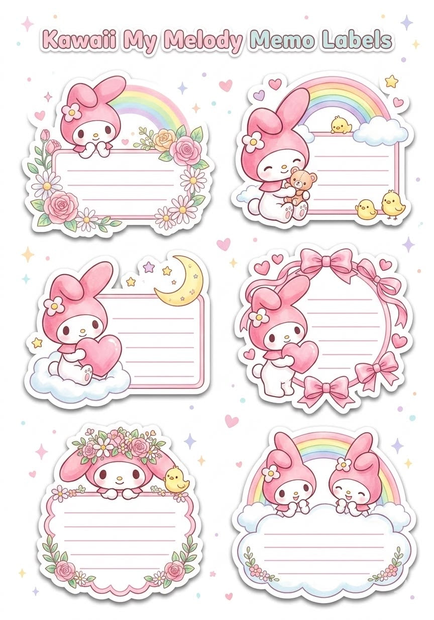 My Melody stickers