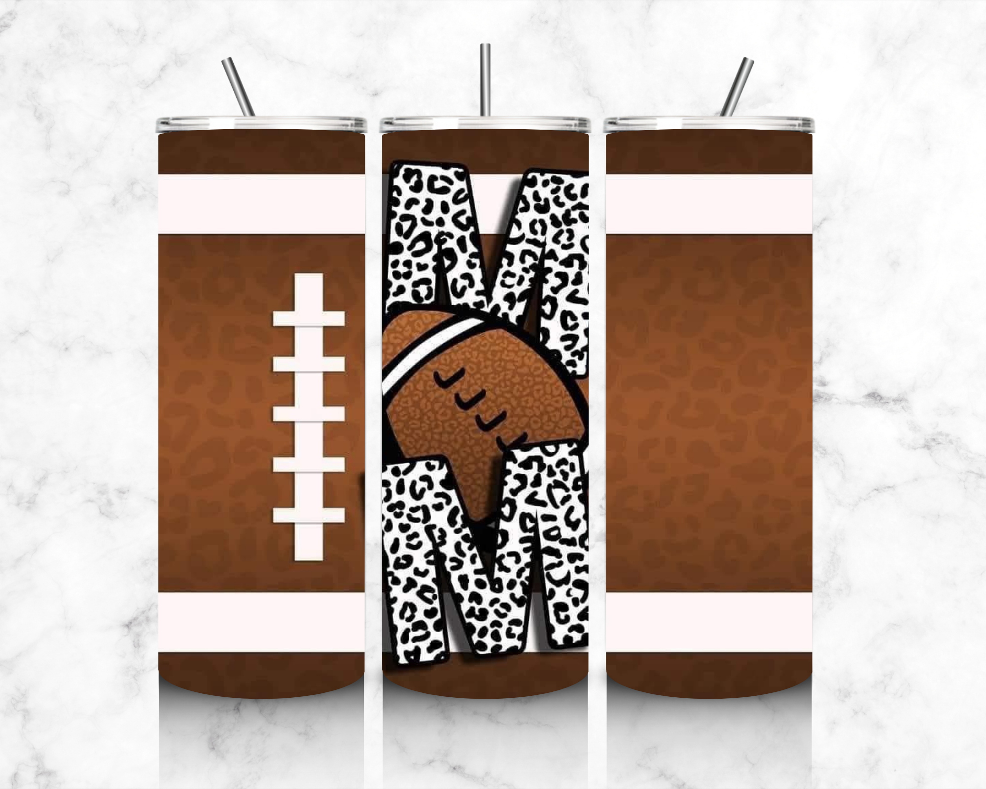 Football mom 20oz tumbler